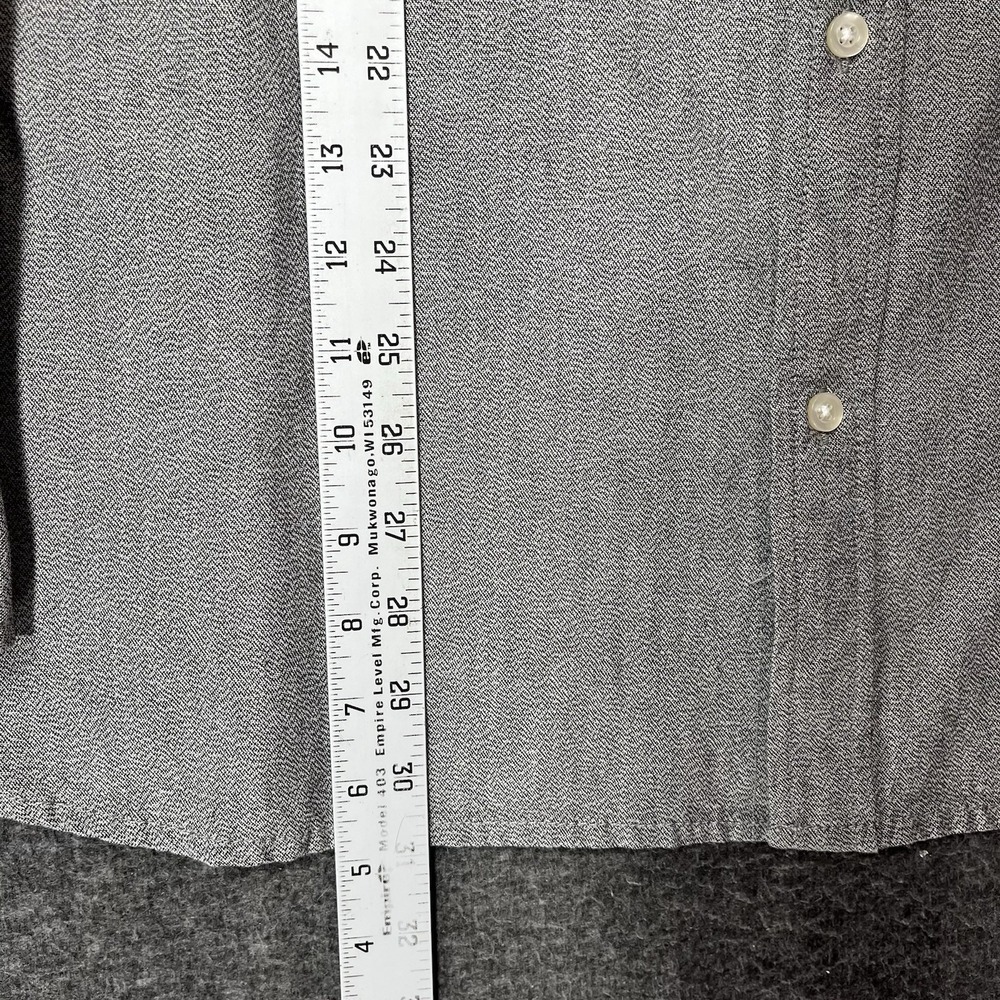Flint and Tinder Selvedge Architect Shirt Mens 2XL Gray Japanese Slub Denim Slim - Picture 7 of 15